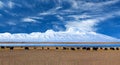 Gurla Mandhata Mount and herd of yaks in Tibet, China Royalty Free Stock Photo