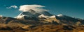 Namunani peak in the clouds Royalty Free Stock Photo