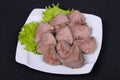 Gurmet pork tongue snack Royalty Free Stock Photo