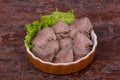 Gurmet pork tongue snack Royalty Free Stock Photo