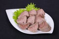 Gurmet pork tongue snack Royalty Free Stock Photo