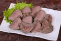 Gurmet pork tongue snack Royalty Free Stock Photo
