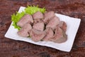 Gurmet pork tongue snack Royalty Free Stock Photo