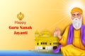 Gurpurab Jayanti Prakash Utsav, celebration of the birth of the first Sikh guru, Guru Nanak Royalty Free Stock Photo