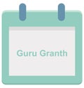 Guru granth Special Event day Vector icon that can be easily modified or edit. Royalty Free Stock Photo