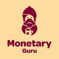 Monetary Guru Logo Royalty Free Stock Photo