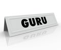 Guru Name Tent Card Expert Master Teacher Guide