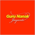 Guru Nanak Jayanti typography greetings. Guru Nanak Jayanti typography. Sikh Religion festival