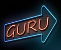 Guru neon concept.