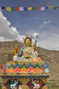 Guru Padmasambhava statue in Sani village, Padum, Zanskar Valley, Ladakh, INDIA