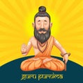 Guru purnima of banner design