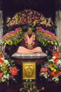 Guru Svami Prabhupada figure in Hare Krishna Temple Royalty Free Stock Photo