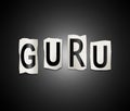 Guru word concept.