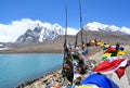 Gurudongmar Lake and Prayer Flags