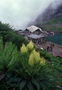 Gurudwara Shri Hemkund Sahib also spelled Hemkunt at Elevation: 4,633 m  Chamoli district Uttarakhand Royalty Free Stock Photo