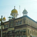 Gurudwara Sis Ganj Sahib in Old Delhi, India, Asia. Gurdwara Sis Ganj Sahib, is one of the nine historical gurdwaras in Delhi. Fir