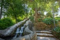 Gurugu Mount Waterfall at Maria Luisa Park - Seville, Andalusia, Spain Royalty Free Stock Photo