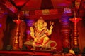 Guruji Talim Ganapati idol with its ride Mushak or mouse during Ganapati festival, Pune