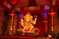 Guruji Talim Ganapati idol with its ride Mushak or mouse during Ganapati festival