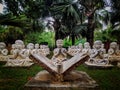 Gurukul ,Sculpture of children in Garden of five senses.