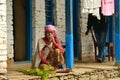 Gurung ethnic woman in the Himalayas