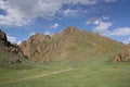 Gurvan Saikhan National Park in the vast desert, Gobi, Mongolia. Royalty Free Stock Photo
