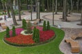 Guryevsk, children`s park of sensitive development Royalty Free Stock Photo
