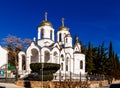 Church of the Assumption of the Blessed Virgin Mary. Gurzuf, Crimea. Royalty Free Stock Photo