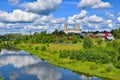 Gus river landscape in Gus-Zhelezny town Royalty Free Stock Photo