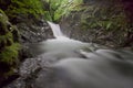 Gushing waterfall