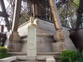 Gustav Eiffel Bust right under the Eiffel Tower in Paris