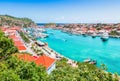 Gustavia harbor, St Barts, Caribbean Royalty Free Stock Photo