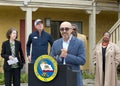 Gustavo Velasquez, Director of the Housing community Development, or HDC, speaking at a Press Conf