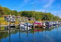 Gustow harbour island of Ruegen