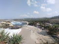 gusts of wind on Klayar Beach, Pacitan, East Java, Indonesia Royalty Free Stock Photo