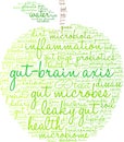 Gut-Brain Axis Word Cloud Royalty Free Stock Photo