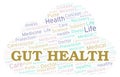 Gut Health word cloud Royalty Free Stock Photo