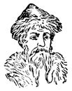 Gutenberg, vintage illustration