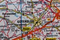 Gutersloh, Germany, on a road m Royalty Free Stock Photo