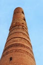 Gutlug Timur Minaret in Konye Urgench Turkmenistan Royalty Free Stock Photo