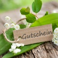 Gutschein - coupon Royalty Free Stock Photo