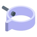 Gutter mount icon, isometric style