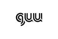 GUU Creative Unique Modern Letter Logo Design. Elegant Monogram Logo Design with Decorative Elements and Typography Royalty Free Stock Photo