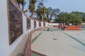 GUWAHATI, INDIA - JANUARY 31, 2017: View of Dighalipukhuri War Memorial in Guwahati, Ind