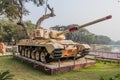 GUWAHATI, INDIA - JANUARY 31, 2017: Vijayanta main battle tank at Dighalipukhuri War Memorial in Guwahati, Ind