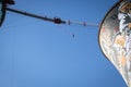 Guy bungee jumping from the Orlando Towers in Soweto