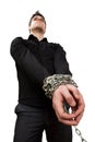 Guy in chains Royalty Free Stock Photo