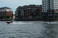 Guy doing Wakeboard by the Dublin Docklands
