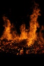 Guy Faulks bonfire night and fireworks in Battersea park London Royalty Free Stock Photo