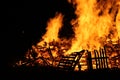 Guy Faulks bonfire night and fireworks in Battersea park London Royalty Free Stock Photo